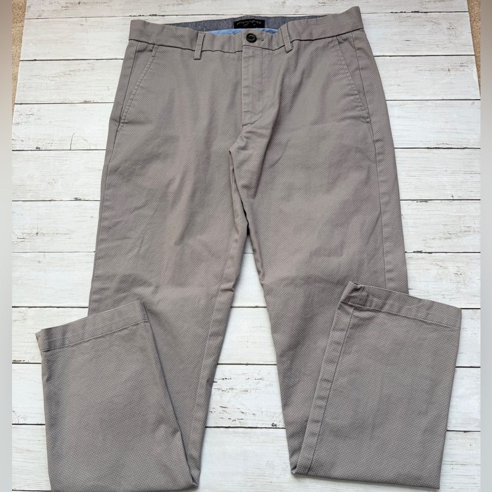 Banana Republic Aiden Chino 32x34 Slim Fit Stretch Khaki Pants Mens
